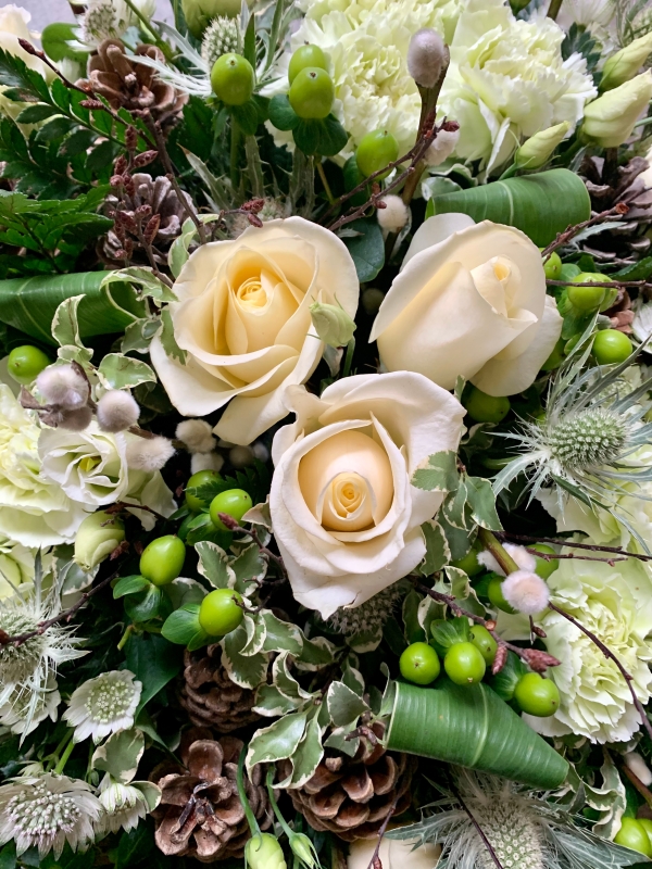 Woodland White Posy